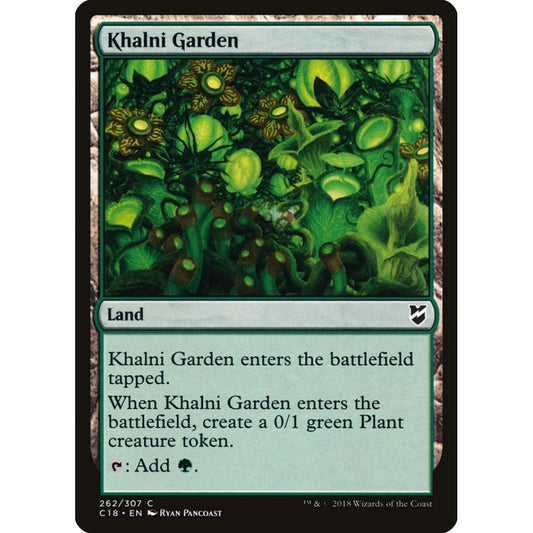 Khalni Garden common 262 Magic the Gathering Commander 2018