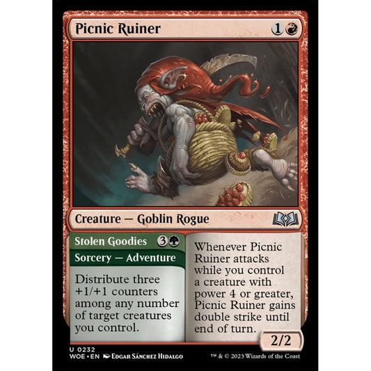 Picnic Ruiner // Stolen Goodies, uncommon, 232, Magic the Gathering, Wilds of Eldraine