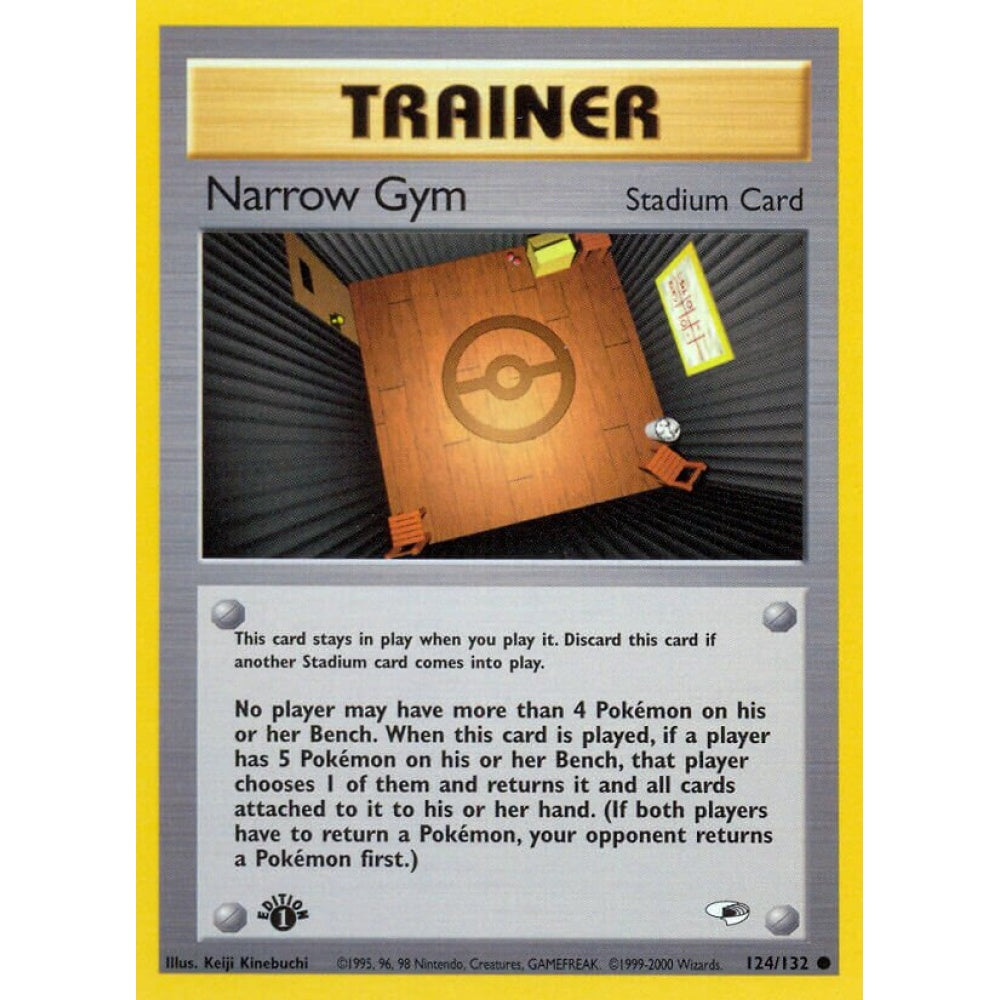 Narrow Gym Common 124/132 Pokemon Card Game Gym Heroes