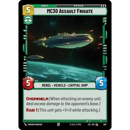 MC30 Assault Frigate, C, JTL 616) Foil, Star Wars Unlimited
