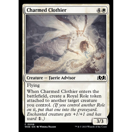 Charmed Clothier, common, 6, Magic the Gathering, Wilds of Eldraine