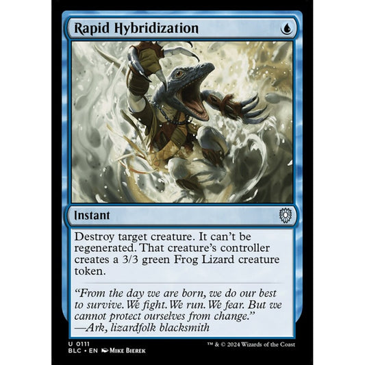 Rapid Hybridization, 111, uncommon, Magic: The Gathering, Bloomburrow