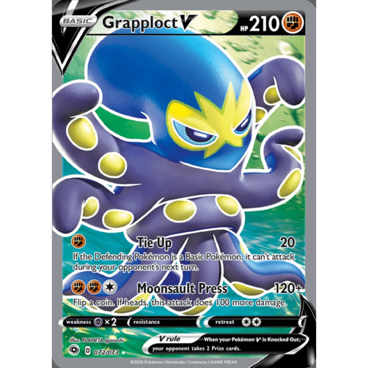Grapploct V Full Art 072/073 Pokemon Card Game Champion's Path