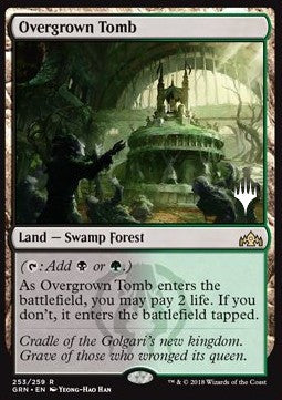 Overgrown Tomb - Throne of Eldraine: Promos (Rare) [PELD-253]