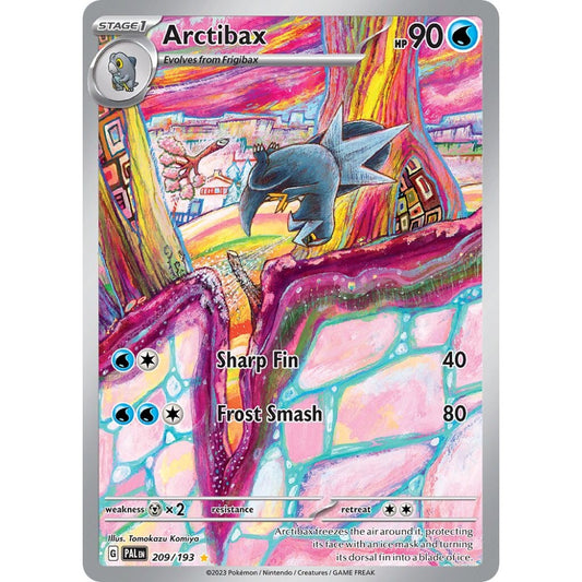 Arctibax Illustration Rare 209/193 Pokemon Card Game Paldea Evolved