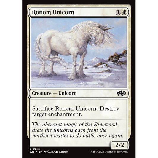Ronom Unicorn, 247, common, Magic: The Gathering, Foundations Jumpstart