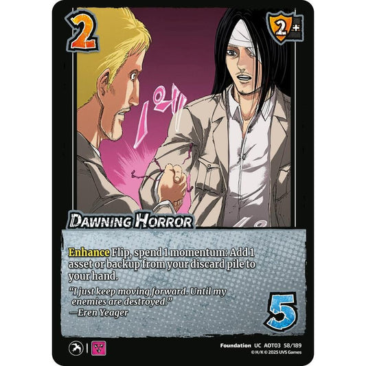 Dawning Horror 58/189 AOT03 Universus Attack on Titan: Apocalypse Foundation UC