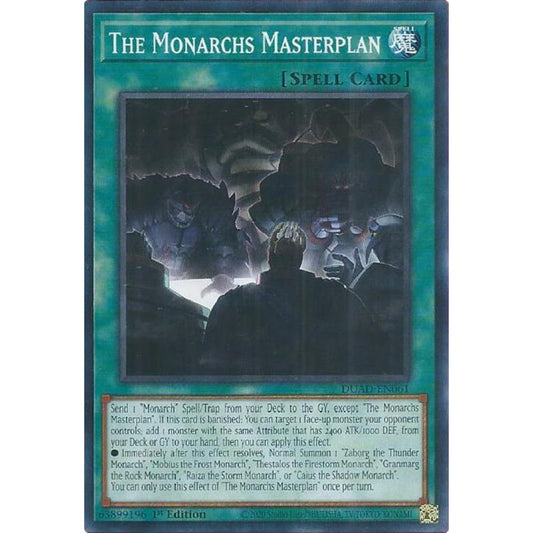 The Monarchs Masterplan DUAD-EN061 Common Yu-Gi-Oh Duelist's Advance