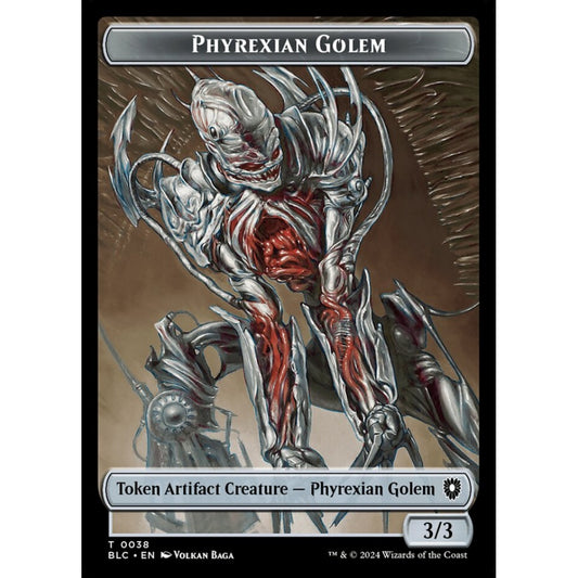 Phyrexian Golem, 38, common, Magic: The Gathering, Bloomburrow
