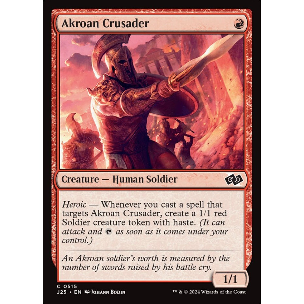 Akroan Crusader, 515, common, Magic: The Gathering, Foundations Jumpstart