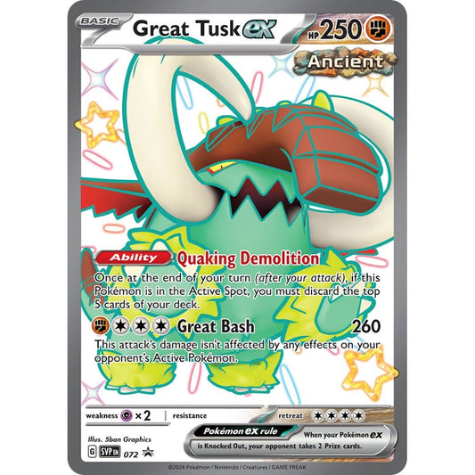 Great Tusk ex Promo 072 Pokemon Card Game Scarlet & Violet Promos