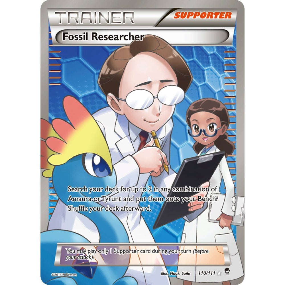 Fossil Researcher Rare Ultra 110/111 Pokemon Card Game Furious Fists