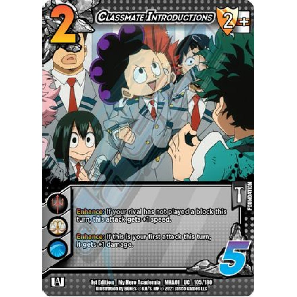 Classmate Introductions, 105/180, UC, UniVersus, MHA01 My Hero Academia