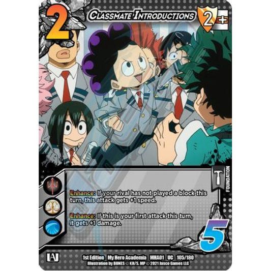 Classmate Introductions, 105/180, UC, UniVersus, MHA01 My Hero Academia
