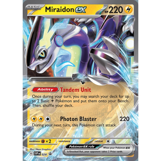 Miraidon ex Black Star Promo 28 Pokemon Card Game Scarlet & Violet Promos
