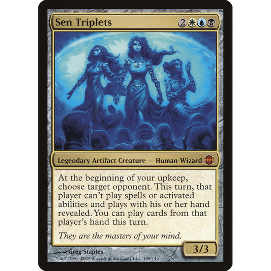 Sen Triplets mythic 109 Magic the Gathering Alara Reborn