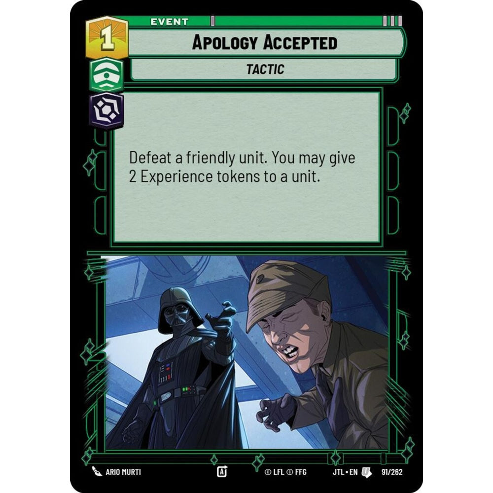 Apology Accepted, U, JTL 091), Star Wars Unlimited