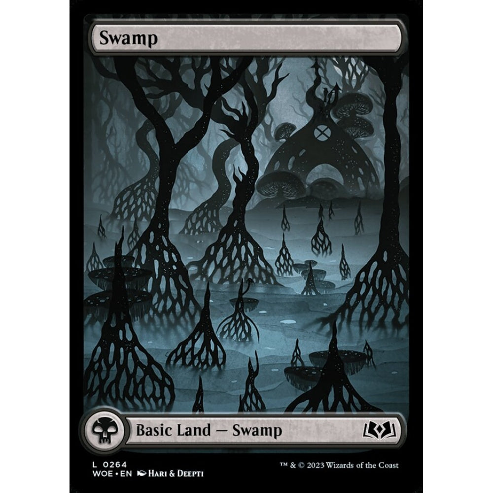 Swamp, common, 264, Magic the Gathering, Wilds of Eldraine