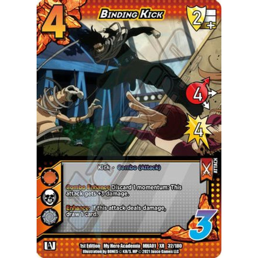 Binding Kick, 32/180, XR, UniVersus, MHA01 My Hero Academia
