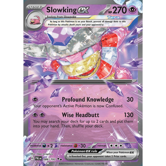 Slowking ex Double Rare 086/193 Pokemon Card Game Paldea Evolved