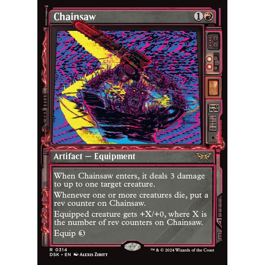Chainsaw, 314, rare, Magic: The Gathering, Duskmourn: House of Horror