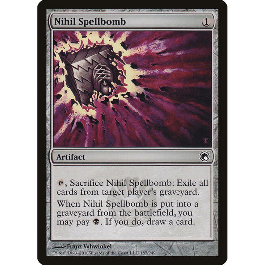Nihil Spellbomb common 187 Magic the Gathering Scars of Mirrodin