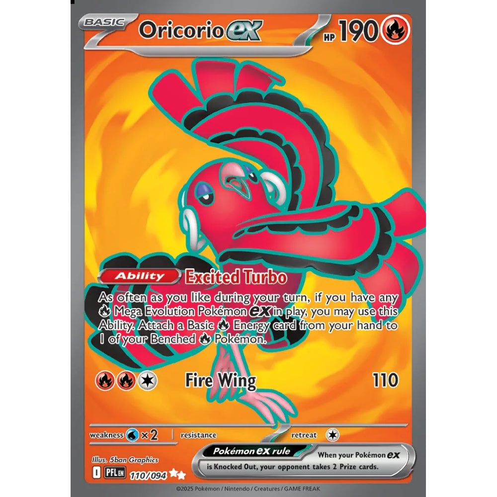 Oricorio ex Ultra Rare 110/094 Pokemon Card Game Phantasmal Flames