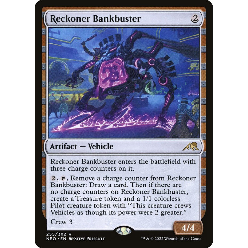 Reckoner Bankbuster rare 255 Magic the Gathering Kamigawa: Neon Dynasty