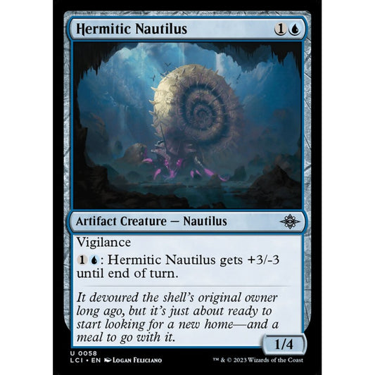 Hermitic Nautilus uncommon 58 Magic the Gathering The Lost Caverns of Ixalan