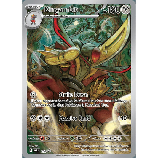 Kingambit Black Star Promo 130 Pokemon Card Game Scarlet & Violet Promos