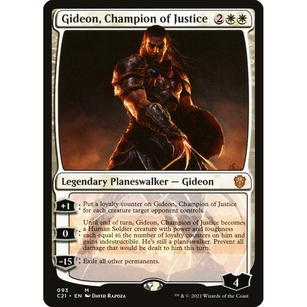 Gideon, Champion of Justice mythic 93 Magic the Gathering Commander 2021