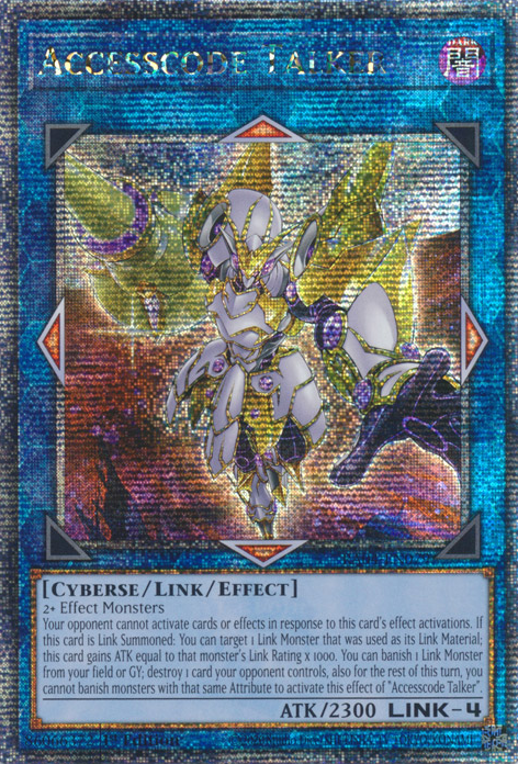 Accesscode Talker BLCR-EN093 Secret Secret Rare Yu-Gi-Oh Battles of Legend: Crystal Revenge in Art