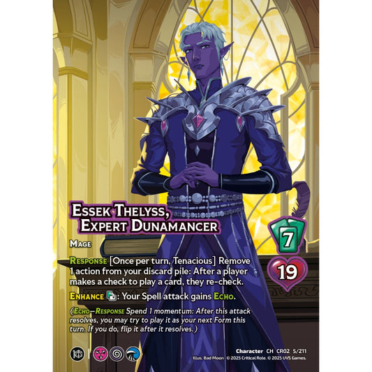 Essek Thelyss, Expert Dunamancer, 5/211, CR02, Universus, Critical Role: Heroes Of Exandria, Character, CH
