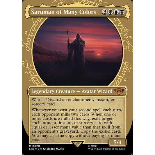 Saruman of Many Colors, mythic, 820, Magic the Gathering, The Lord of the Rings: Tales of Middle-earth