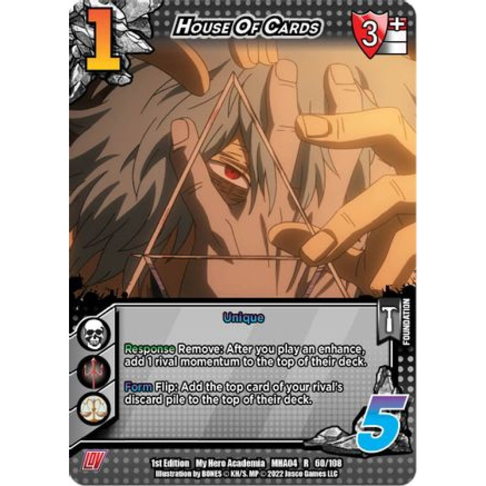 House Of Cards, 060/108, R, UniVersus, MHA04 League of Villains
