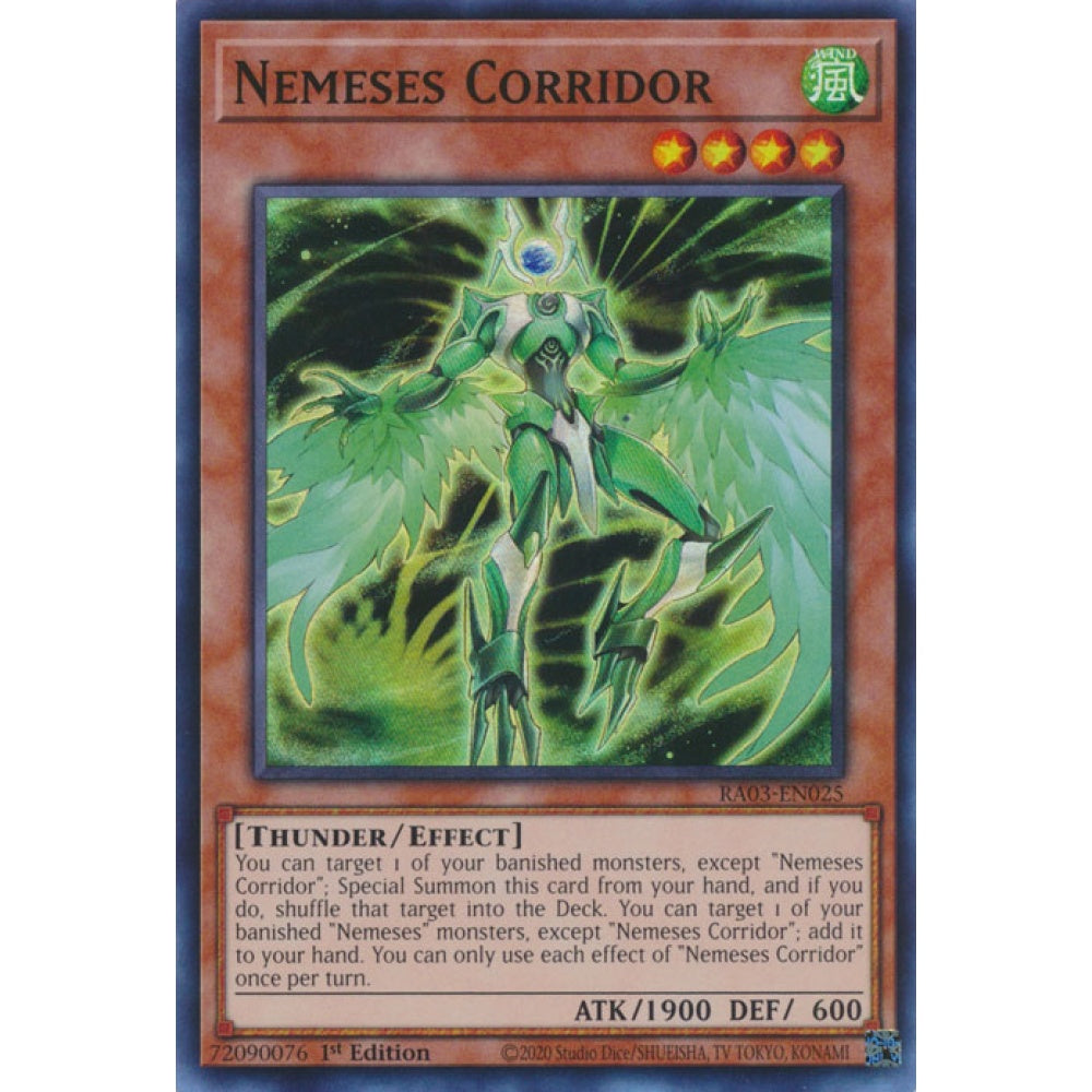 Nemeses Corridor RA03-EN025 Super Super Rare Yu-Gi-Oh Quarter Century Bonanza in Art