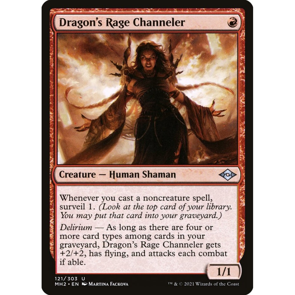 Dragon's Rage Channeler uncommon 121 Magic the Gathering Modern Horizons 2