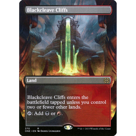 Blackcleave Cliffs, rare, 370, Magic the Gathering, Phyrexia: All Will Be One