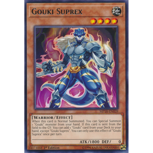 Gouki Suprex MP25-EN282 Ultra Ultra Rare Yu-Gi-Oh 2025 Mega-Pack Tin in Art
