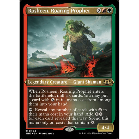 Rosheen, Roaring Prophet, 494, rare, Magic: The Gathering, Modern Horizons 3