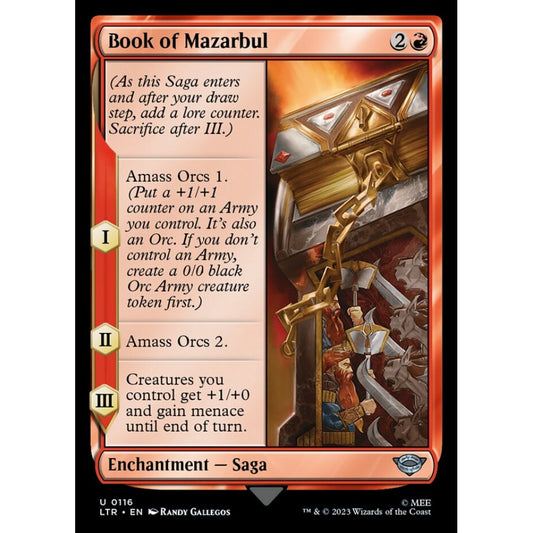 Book of Mazarbul, uncommon, 116, Magic the Gathering, The Lord of the Rings: Tales of Middle-earth