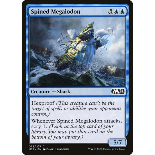 Spined Megalodon common 72 Magic the Gathering Core Set 2021