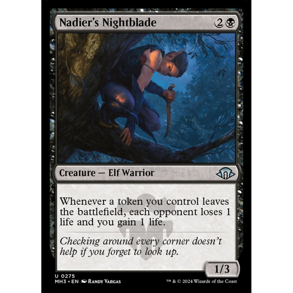 Nadier's Nightblade, 275, uncommon, Magic: The Gathering, Modern Horizons 3