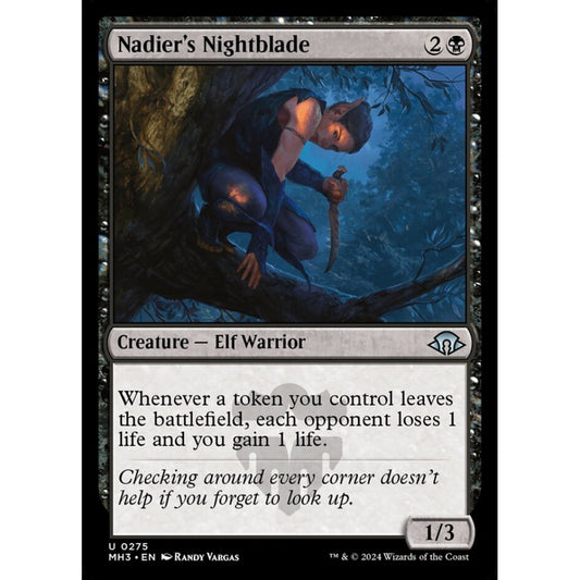 Nadier's Nightblade, 275, uncommon, Magic: The Gathering, Modern Horizons 3