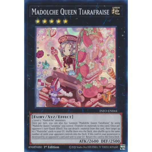 Madolche Queen Tiarafraise INFO-EN044 Super Super Rare Yu-Gi-Oh The Infinite Forbidden in Art
