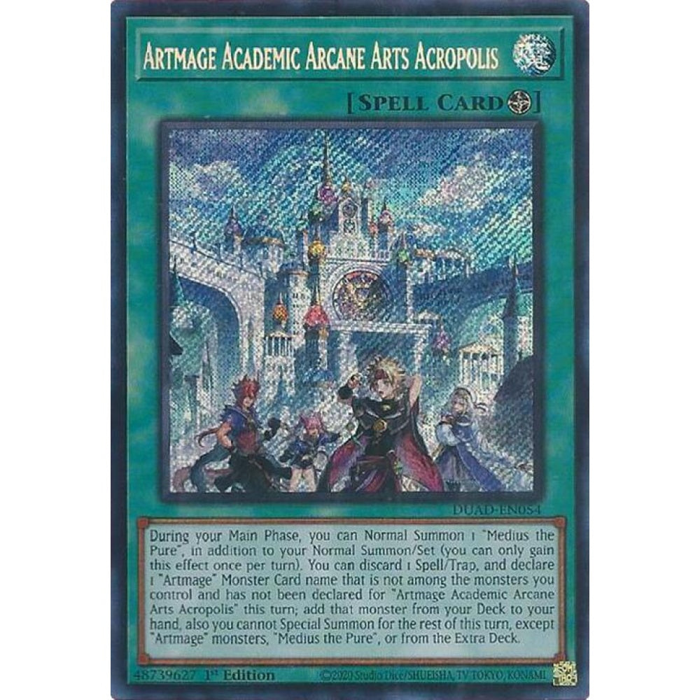 Artmage Academic Arcane Arts Acropolis DUAD-EN054 Secret Yu-Gi-Oh Duelist's Advance
