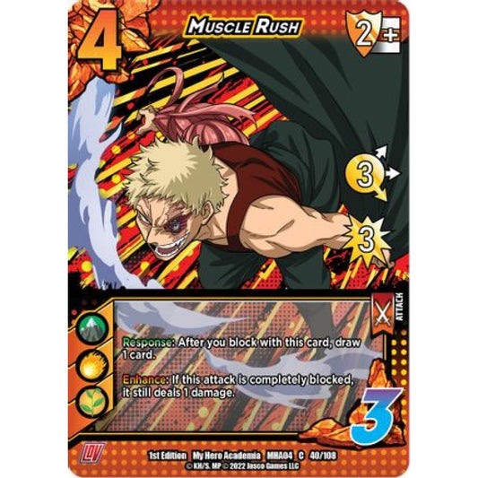 Muscle Rush, 040/108, C, UniVersus, MHA04 League of Villains
