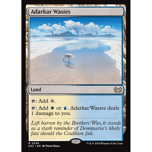 Adarkar Wastes, 258, rare, Magic: The Gathering, Duskmourn: House of Horror