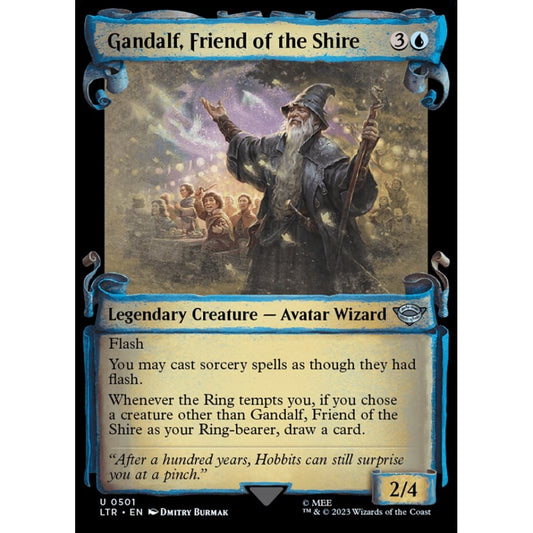 Gandalf, Friend of the Shire, uncommon, 501, Magic the Gathering, The Lord of the Rings: Tales of Middle-earth