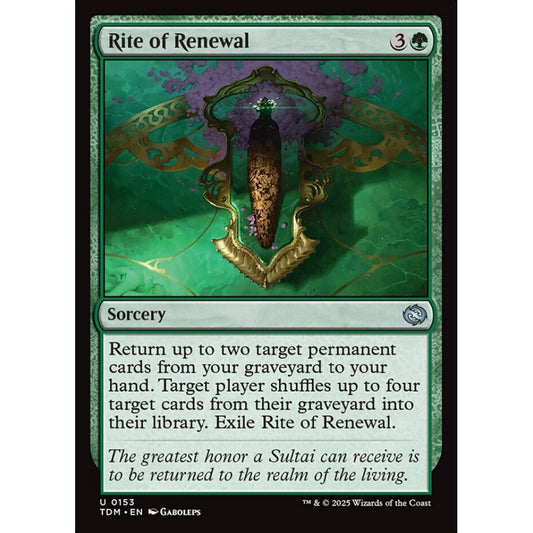 Rite of Renewal uncommon 153 Magic the Gathering Tarkir: Dragonstorm